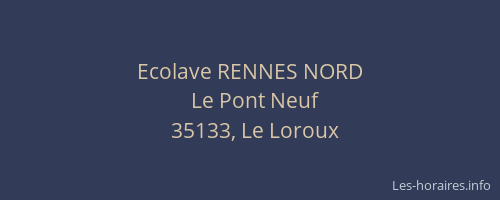 Ecolave RENNES NORD