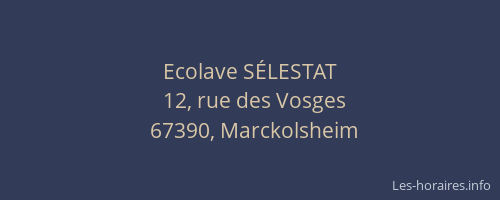 Ecolave SÉLESTAT
