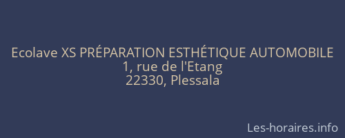Ecolave XS PRÉPARATION ESTHÉTIQUE AUTOMOBILE