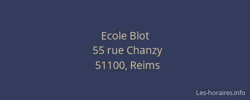 Ecole Blot