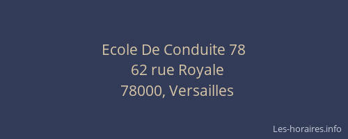 Ecole De Conduite 78
