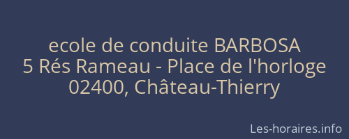 ecole de conduite BARBOSA