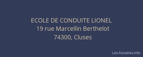 ECOLE DE CONDUITE LIONEL