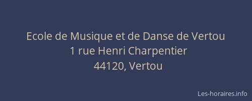 Ecole de Musique et de Danse de Vertou