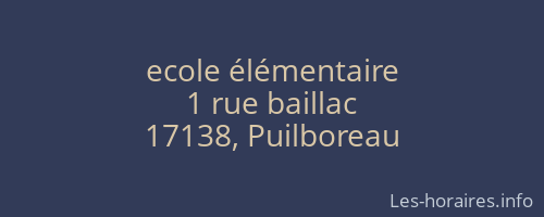 ecole élémentaire