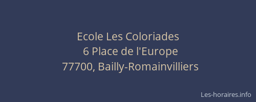 Ecole Les Coloriades