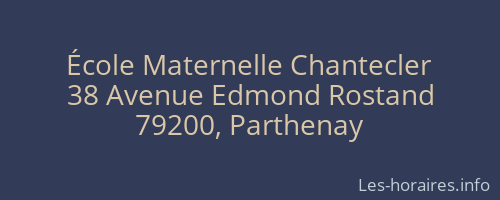 École Maternelle Chantecler