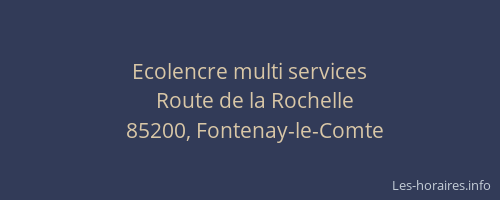 Ecolencre multi services