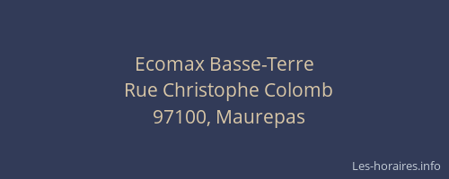 Ecomax Basse-Terre