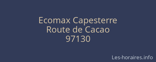 Ecomax Capesterre