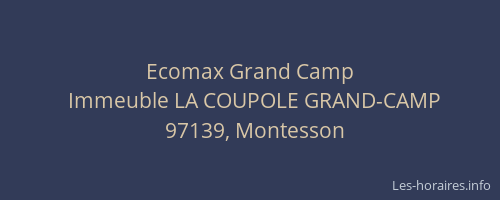 Ecomax Grand Camp