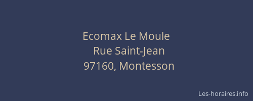 Ecomax Le Moule
