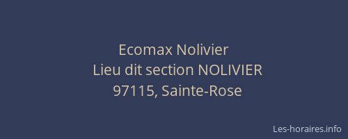 Ecomax Nolivier