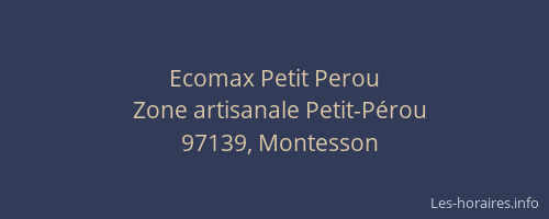 Ecomax Petit Perou