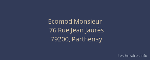 Ecomod Monsieur
