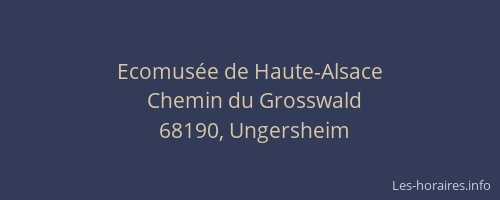 Ecomusée de Haute-Alsace