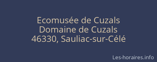 Ecomusée de Cuzals