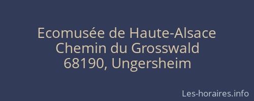 Ecomusée de Haute-Alsace