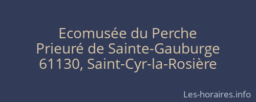 Ecomusée du Perche