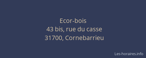 Ecor-bois