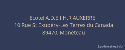 Ecotel A.D.E.I.H.R AUXERRE