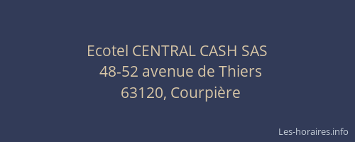 Ecotel CENTRAL CASH SAS