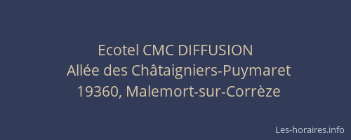 Ecotel CMC DIFFUSION