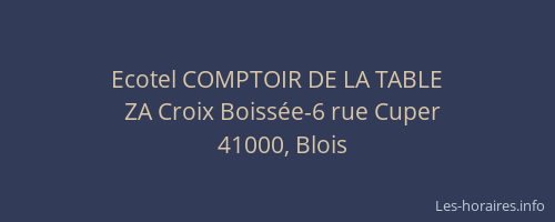 Ecotel COMPTOIR DE LA TABLE