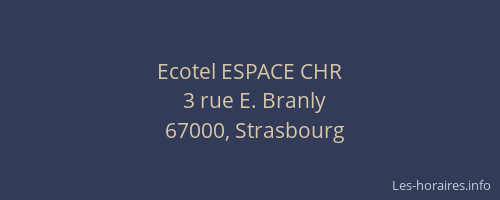 Ecotel ESPACE CHR