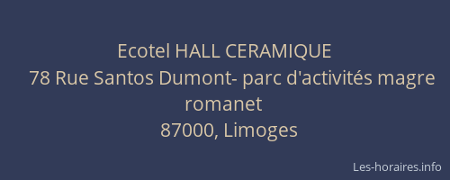 Ecotel HALL CERAMIQUE