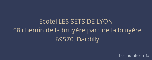 Ecotel LES SETS DE LYON