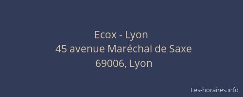 Ecox - Lyon
