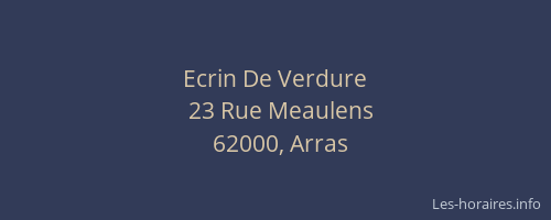 Ecrin De Verdure