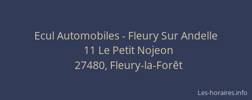 Ecul Automobiles - Fleury Sur Andelle