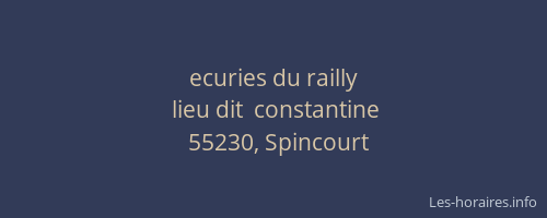 ecuries du railly