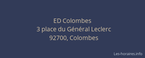 ED Colombes