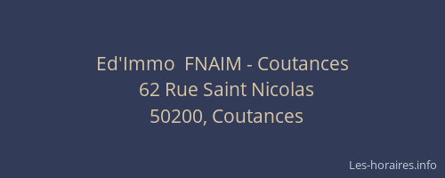 Ed'Immo  FNAIM - Coutances