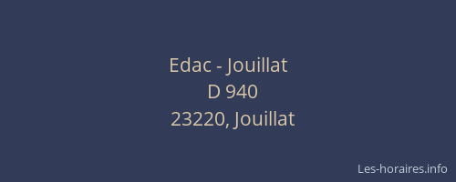 Edac - Jouillat