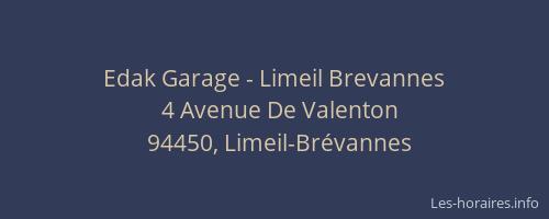 Edak Garage - Limeil Brevannes