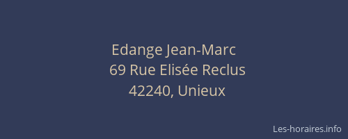 Edange Jean-Marc