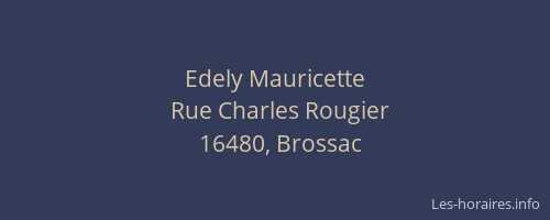 Edely Mauricette