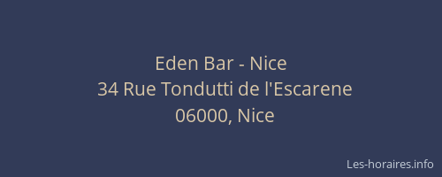 Eden Bar - Nice