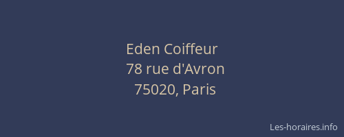 Eden Coiffeur