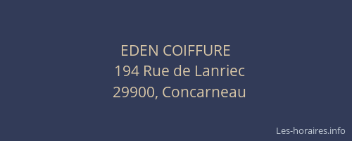 EDEN COIFFURE