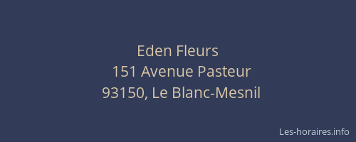 Eden Fleurs