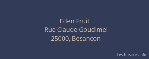 Eden Fruit