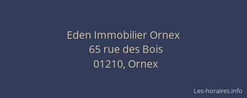 Eden Immobilier Ornex