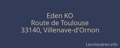 Eden KO