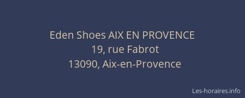 Eden Shoes AIX EN PROVENCE