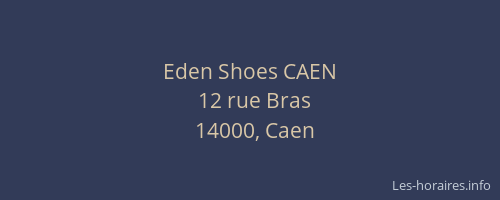 Eden Shoes CAEN